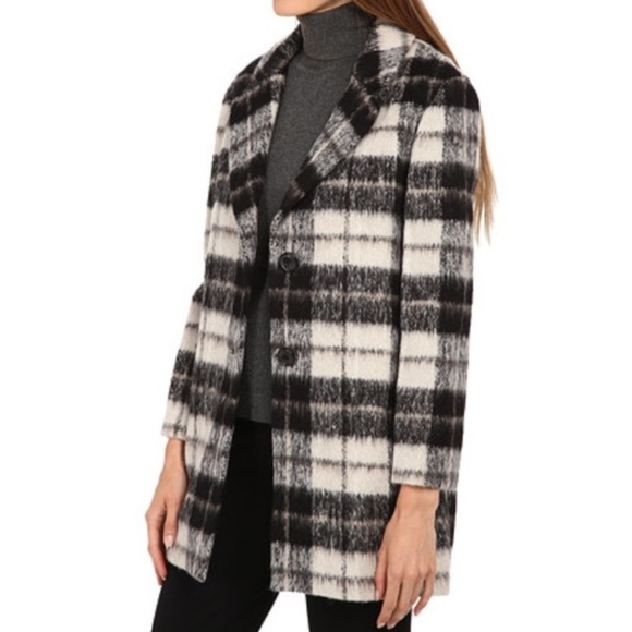 Kate Spade WOODLAND PLAID Check BOW Coat 4 6 - Picture 5 of 8